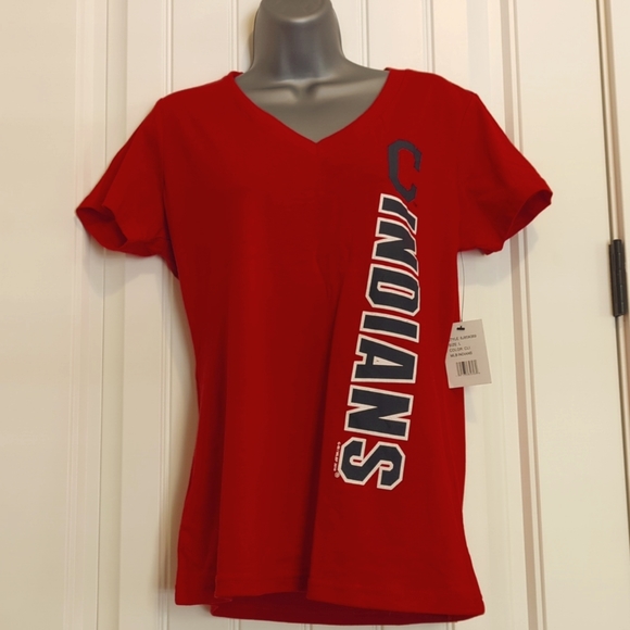 MLB Cleveland Indians women's tshirt - Picture 1 of 6